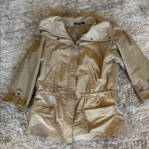 🍍 Chaus Anorak Jacket Size S Cinched Waist Minimalist Utility Field Casual EUC - Picture 1 of 3